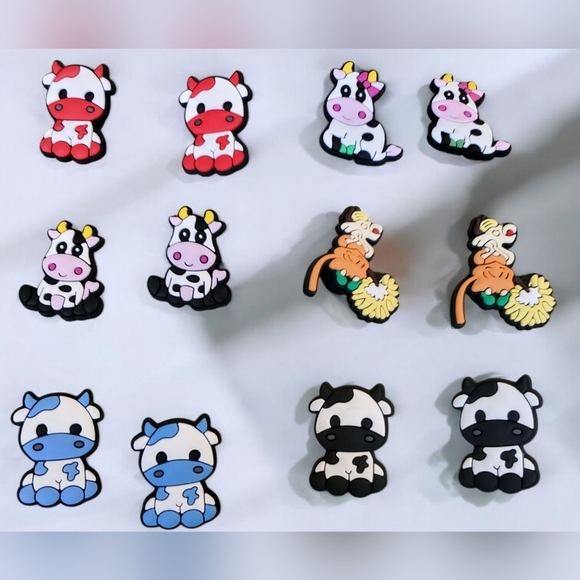 Cow Croc Charms - Picture 1 of 2